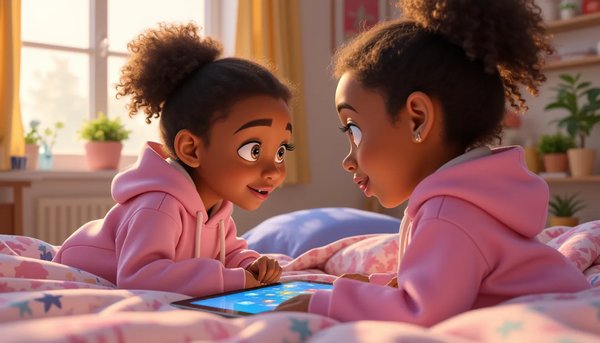 Pixar style children portrait